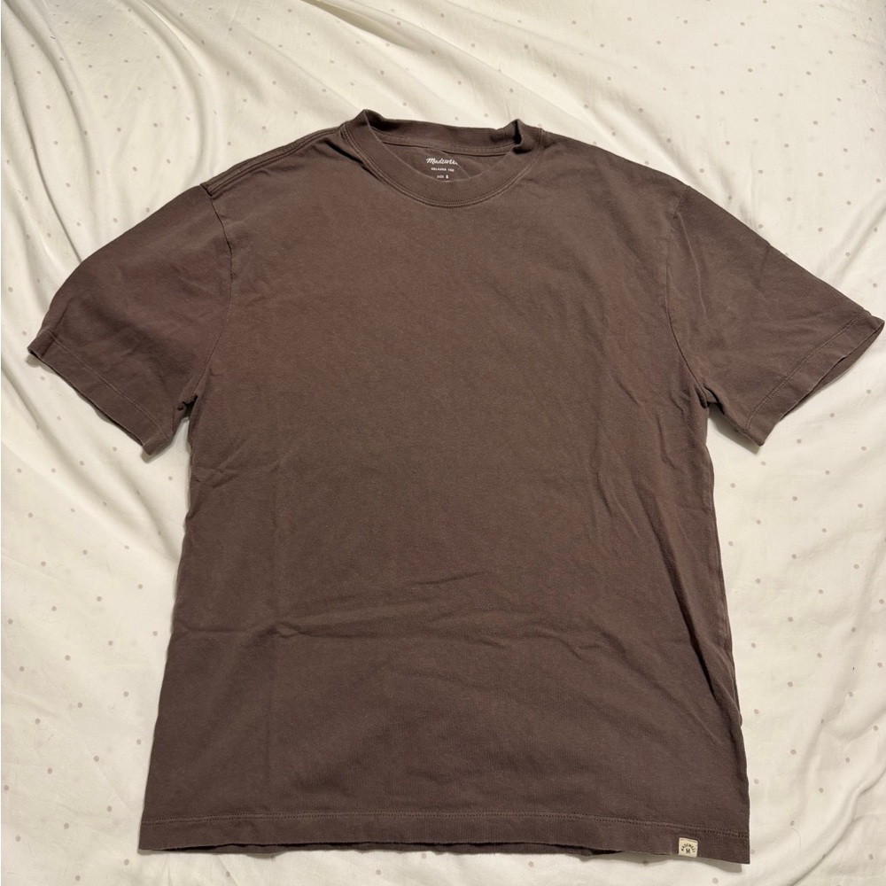 Madewell Men's Chocolate Brown Short Sleeve Tee